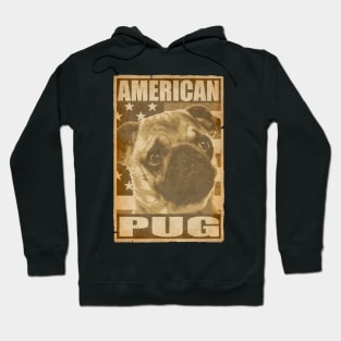 American Pug Poster Hoodie